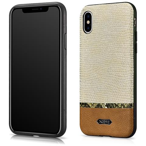Pelle Iphone X / Xs Hull Pu Impiombato Oro Lucido - Foto 1
