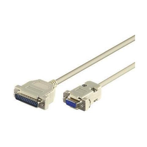 Ibm029-2 Cavo Seriale Grigio 1,8 M Db25 Db9 (serial Printer Cable, 1.8m - Db9-db 25 Female - Male - Serial - Foto 2