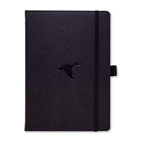 Simboli Wildlife Media A5 Rilegato Notebook - Pu Leather Microforato 100gsm Crema Pages Tasca Interna Elastico Di Chiusura Porta Penne Segnalibro (punteggiato Black Duck) - Foto 1