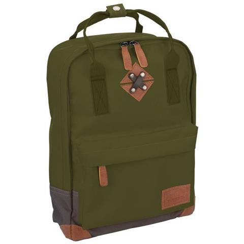 Zaino Piccolo In Poliestere 300t - Fodera 100% Poliestere - Dimensioni 24 X 10 X 33 Cm - Verde Kaki - Foto 1