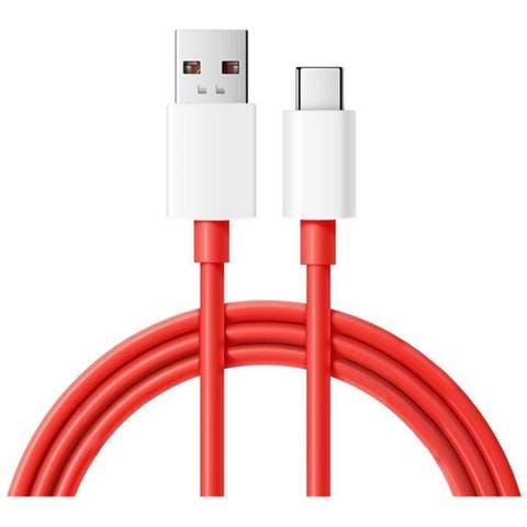 Oneplus Cavo Dati E Ricarica Type C Originale Warp Ricarica Rapida Dl124 Red Per Model 8 8t 9 Nord - Foto 1