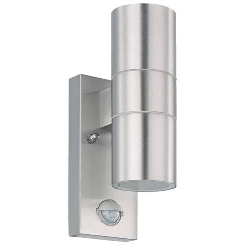 Lampada a LED Sensore da Parete Esterna Riga 5 2x3W Acciaio Inox - Foto 1