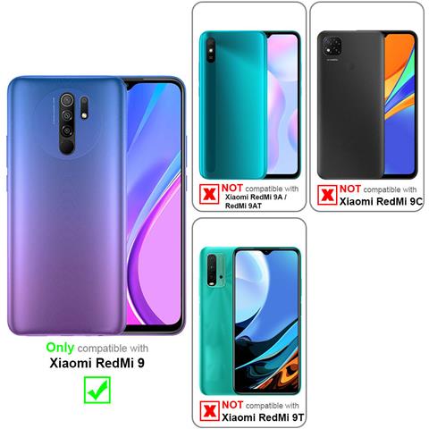 Custodia Compatibile Con Xiaomi Redmi 9 In Bruno Caffè - Coperchio Protettiva Con Chiusura Magnetica, Funzione Stand E Tasca Per Le Carte - Foto 2