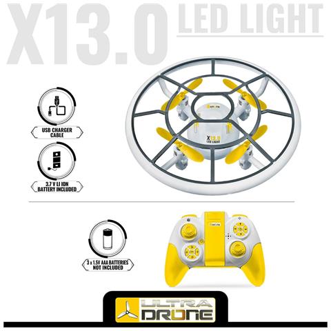 Drone Telecomandato Mondo Ultradrone X13 Luce Led - Foto 2