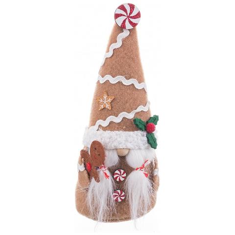 Decorazione Natalizia Beige Multicolore Sabbia Tessuto Bambina 8 X 6 X 19,5 Cm - Foto 1