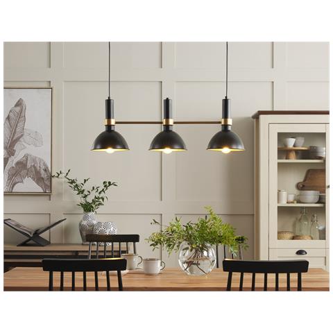 Lampadario Beles Metallo Nero - Foto 1