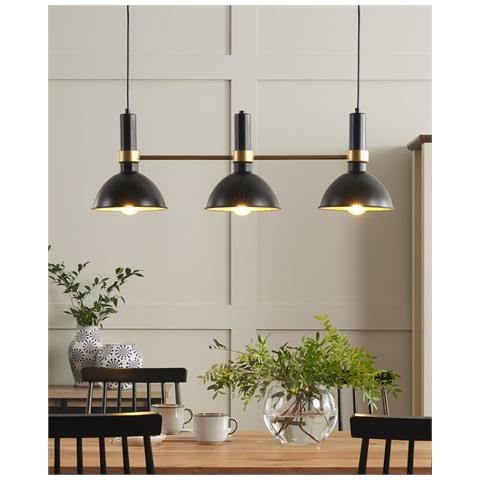 Lampadario Beles Metallo Nero - Foto 8