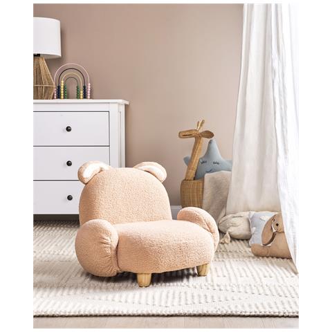 Sedia Per Bambini Tessuto Beige Kanna - Foto 1