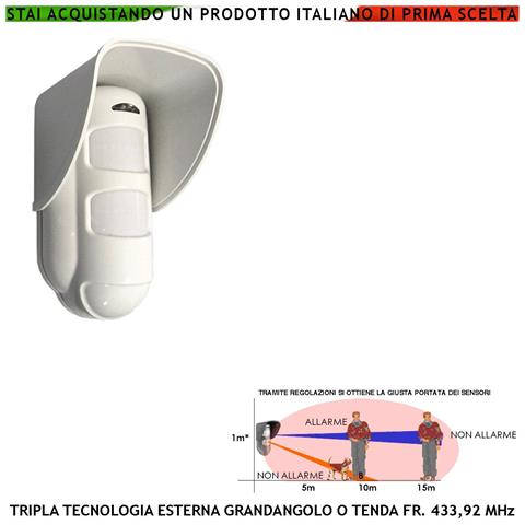 Contatto Magnetico Radio Fr. 433,92 Mhz Con Sismico Regolabile Tre Pezzi Bianchi Ingresso Sensori Antifurto Remoti Con - Foto 1