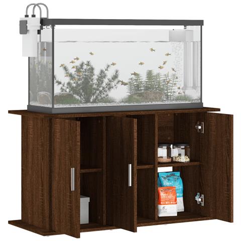 Supporto Acquario 101x41x58 Cm Legno Multistrato Rovere Marrone - Foto 2