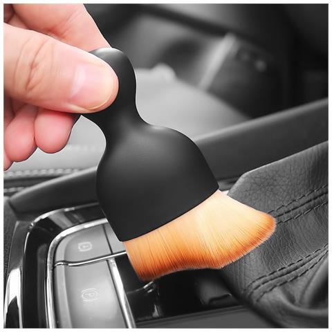 Confezione Da 4 Spazzole Morbide Per La Pulizia Degli Interni Dell'auto Black - Foto 2