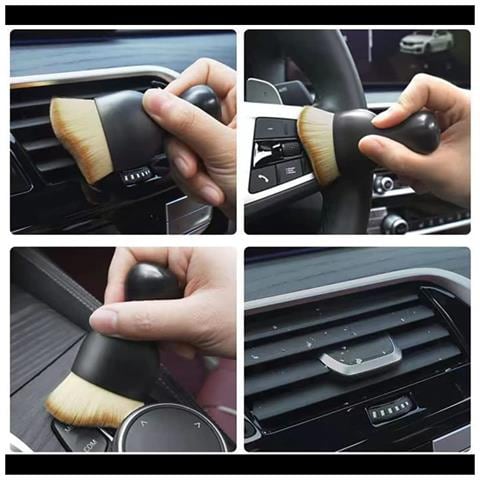 Confezione Da 4 Spazzole Morbide Per La Pulizia Degli Interni Dell'auto Black - Foto 6