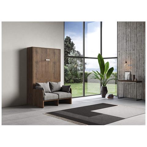 Letto 120 Sofà Kentaro Verticale A Scomparsa Noce  (alessia 20) - Foto 2