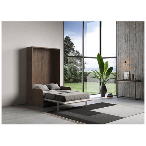 Letto 120 Sofà Kentaro Verticale A Scomparsa Noce  (alessia 20) - Foto 5