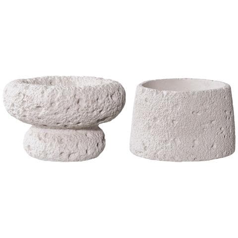 Portacandela Aurora - Grigio - Cemento - 11,8x11,8x7,2 Cm - Foto 1