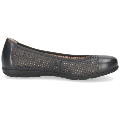 Ocean Softnap Casual Closed Ballerinas Ballerine Pelle Scarpe Donna Blu Eu 36, 9-22151-42-814 - Foto 3