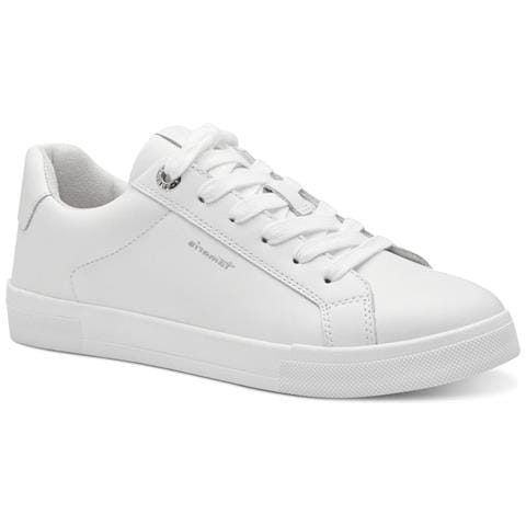 Leisure Trainers White Uni Sneakers Pelle Scarpe Donna Bianco Eu 37, 1-23622-42 146 - Foto 1