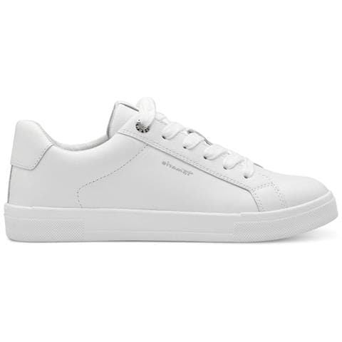 Leisure Trainers White Uni Sneakers Pelle Scarpe Donna Bianco Eu 37, 1-23622-42 146 - Foto 2