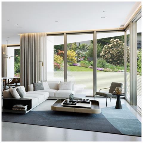 Pellicole Per Finestre Design Smerigliato A Strisce In Pvc - Foto 3