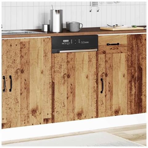 Pannello Lavastoviglie Kalmar Legno Antico 45x1,5x67 Cm - Foto 3
