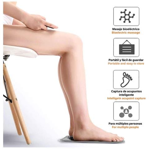 Stimolatore Per Piedi Portatile Ems Pieghevole Con Telecomando. Massaggiatore Per Migliorare La Circolazione Dei Piedi. - Foto 2