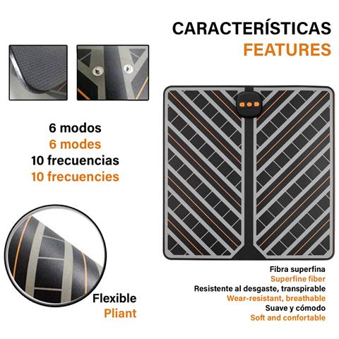 Stimolatore Per Piedi Portatile Ems Pieghevole Con Telecomando. Massaggiatore Per Migliorare La Circolazione Dei Piedi. - Foto 5