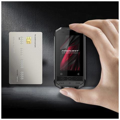 Mini Smartphone Rugerizzato F2+  4g, Android 12 , 6gb Ram + 128gb. Schermo 3''. 16mpx + 8mpx. Gps. Ip68  3 Livello Di Protezione (anti-caduta,polvere,acqua). Zello Walkie Talkie. - Foto 2
