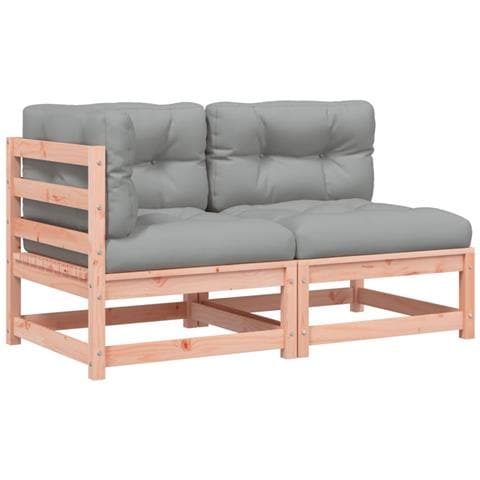 Lusso Casadino -  Divano Da Giardino Con Cuscini 2 Posti Legno Massello Douglas - Foto 1