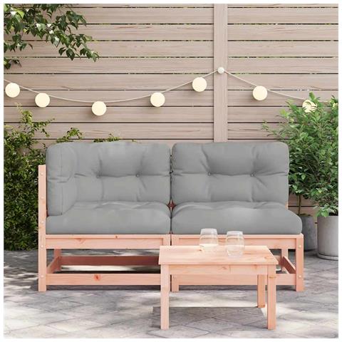 Lusso Casadino -  Divano Da Giardino Con Cuscini 2 Posti Legno Massello Douglas - Foto 2