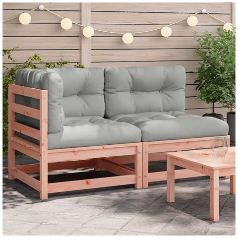 Lusso Casadino -  Divano Da Giardino Con Cuscini 2 Posti Legno Massello Douglas - Foto 8