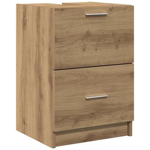 Mobile Lavabo Rovere Artigianale 40x37x59 cm Legno ingegnerizzato - Foto 1