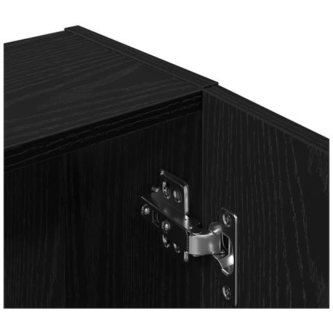 Mobile da bagno  - Rovere Nero, 64x20x66.5 cm, Realizzato in legno ingegnerizzato - Foto 9