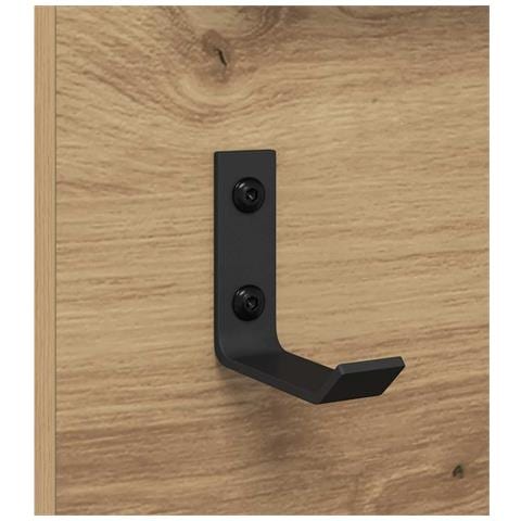 Appendiabiti a muro rovere artigianale 90 x 10 x 50 cm - Foto 9