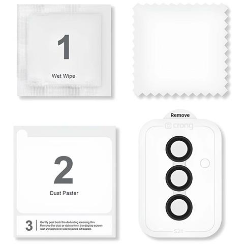 Obiettivo Di Protezione Protezione Per Fotocamera In Vetro Temperato Per Samsung Galaxy S24, Trasparente - Foto 5