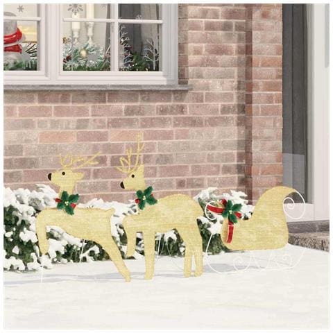 Renne LED 3 pcs Bianco caldo Tessuto - Foto 2