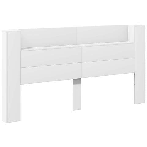 Testiera Bianco 200 x 16,5 x 103,5 cm Legno multistrato - Foto 1