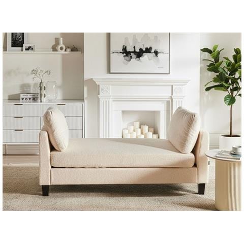 Chaise Longue Archiane Tessuto Bianco Sporco - Foto 1