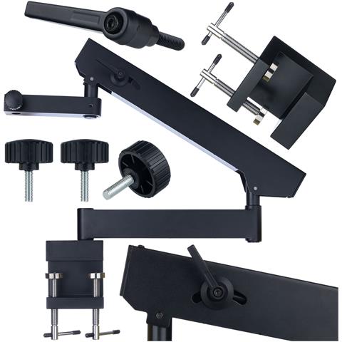 Supporto Per Microscopio Stereoscopico Wdms1 - Braccio Regolabile 400mm, Movimento Orizzontale 770mm | Base 98x80x116mm | Accessorio Di Precisione - Foto 1