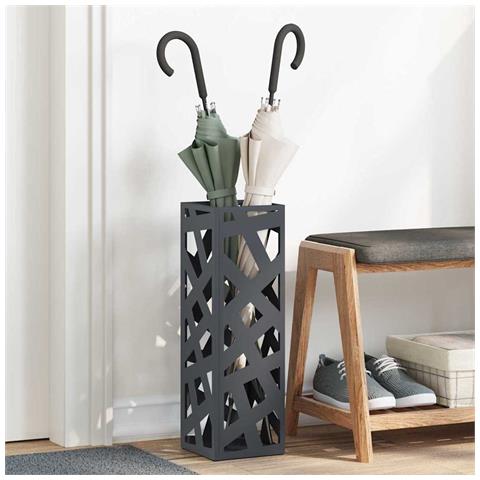 Supporto per Ombrellone Antracite 15.5 x 15.5 x 49 cm Acciaio - Foto 2