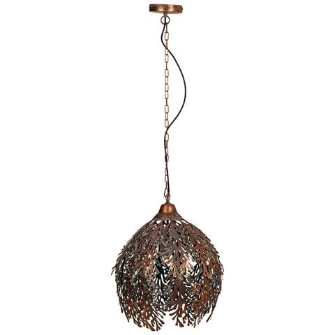 Plafoniera In Metallo Dorato 41x41x54/115h - Foto 1
