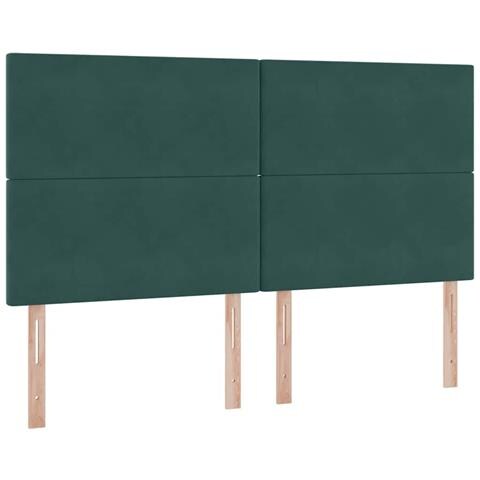 Letto con contenitore e materasso Verde Scuro 160 x 200 cm - Foto 9