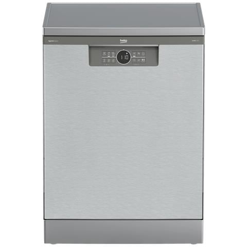 Beko b300 BDFN26550XP: Lavastoviglie a Libera Installazione, Classe B, 60 cm, 15 Coperti, Libera installazione, Dimensione massima (60 cm), Acciaio inox, Grigio, Pulsanti, LED - Foto 1