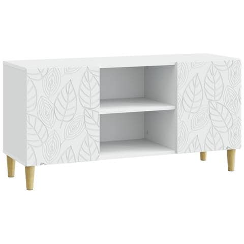 Mobile TV 102 x 34,5 x 50 cm Bianco Legno ingegnerizzato - Foto 1