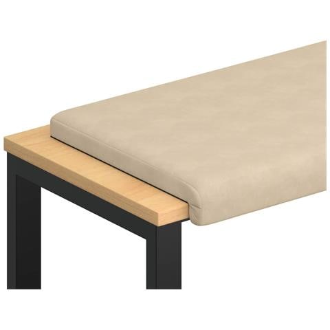 Cuscino per panchina Microfibra Crema Profondità 35 cm - Foto 1