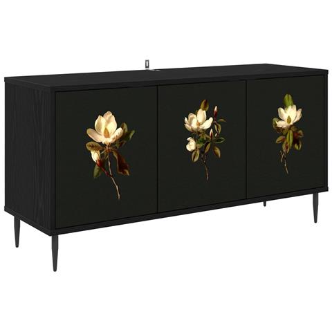 Mobile TV BREMEN 102 x 33 x 51 cm Rovere Nero - Foto 1