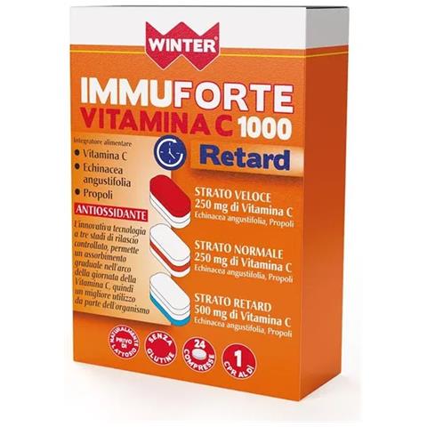 Winter Immunoforte Vitamina C 1000 Retard 24 Compresse - Foto 1