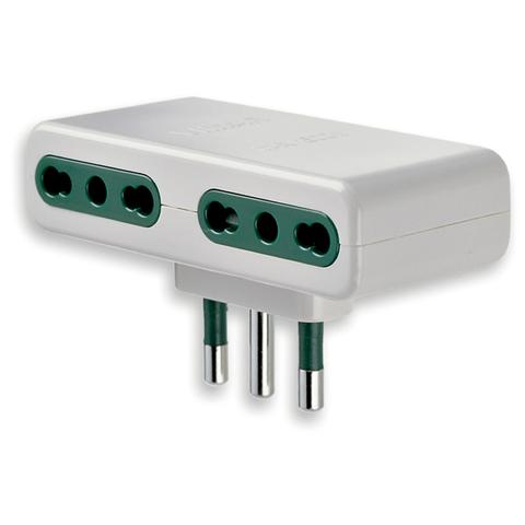 Adattatore S17+3p17/11, Multiplo Sicury 250v, Spina 16a Bianco - Foto 2