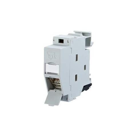 Netcom - Presa Di Rete Per Montaggio Su Rail Din Cat 6a, 270â° - Foto 2