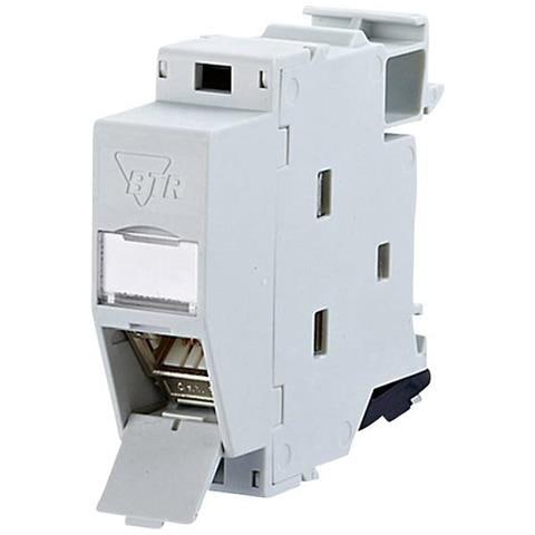 Netcom - Presa Di Rete Per Montaggio Su Rail Din Cat 6a, 270â° - Foto 3