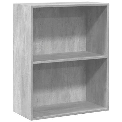 Libreria A 2 Ripiani Grigio Cemento 60x30x76,5 Cm In Truciolato - Foto 1